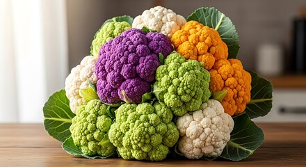 Colorful Cauliflower Bouquet.