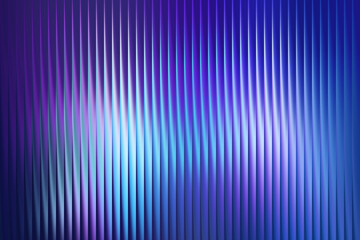 Fototapeta premium Vertical blue and purple gradient background with illuminated wavy lines and light reflections