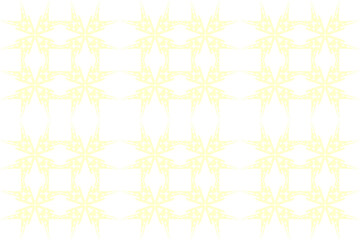 Seamless gold star and vintage floral damask pattern vector illustration for fabric, wallpaper, or retro tile design