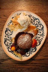 Fancy desserts at a nice restaurant