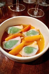 Fancy desserts at a nice restaurant
