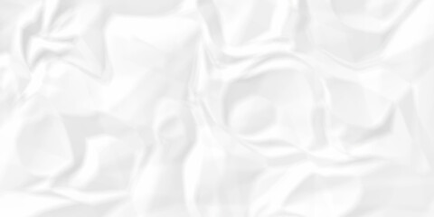 Crumple crushed aged white obsolete rumple craft design. wrinkle ripped creased white crumple aged closeup recycled document grunge paper background.	