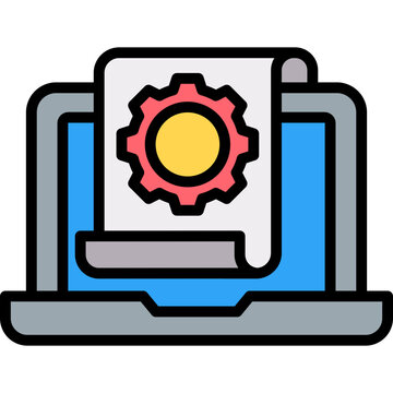 Intelligent Systems lineal color icon
