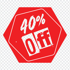 Big Savings Forty Percent Off Sale Event