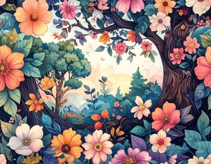 abstract floral background