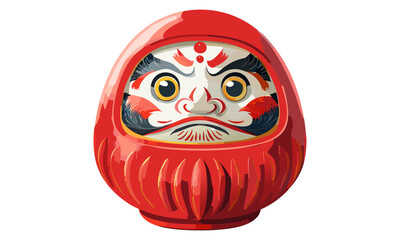 お祝いの赤いダルマ