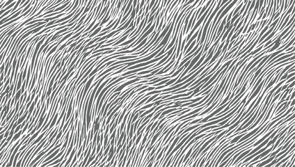 Abstract pattern of irregular wavy lines in gray and white creating a dynamic textured background.