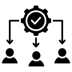 Time Optimization glyph icon