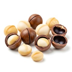 Macadamia Nuts Scattered.