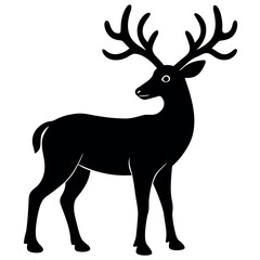 deer silhouette vector