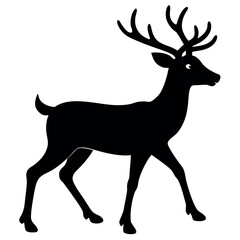 silhouette of a deer