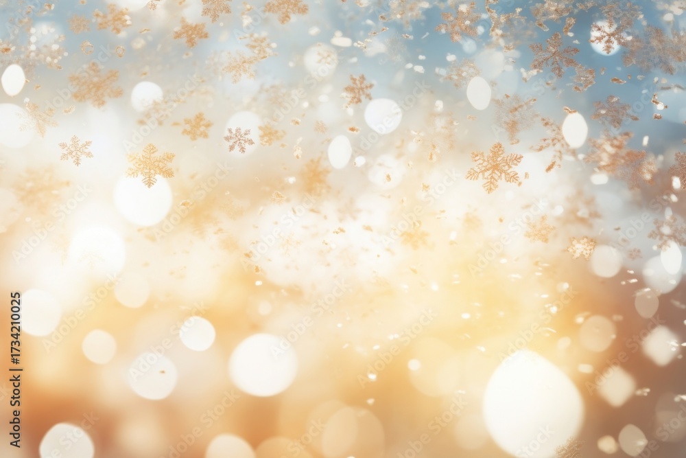 Wall mural snow flake window pattern bokeh effect background backgrounds abstract outdoors.