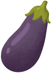eggplant isolated on white