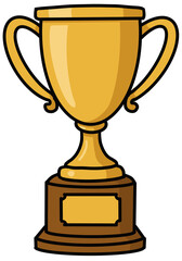 gold trophy cup
