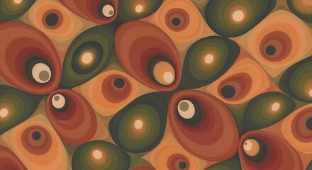 Abstract Organic Shapes Pattern.
