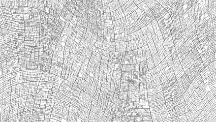 An abstract monochrome pattern of intricate grey lines forming a dense organic grid on a white background.