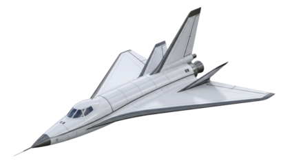 Isolated aerospace vehicle, future space plane, concept high-speed aircraft, hypersonic plane
