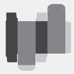 power battery box dieline template design