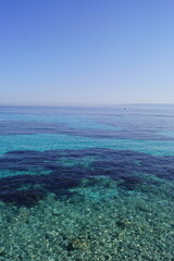 Fototapeta premium Drone photos of the picture perfect beaches of Kefalonia and Ithaka in the Greek Ionian Islands of the Mediterranean Sea