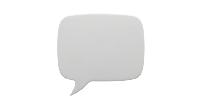Isolated Speech Bubble Message Concept, Conversation Design, Chatting Notification Shape