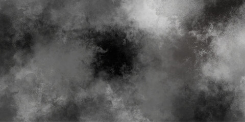 Abstract white and gray isolated cloud cumulus clouds. Gray aquarelle painted realistic fog or mist smoky textured canvas design. White and ash messy wall stucco texture background.	