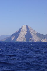 The paradise beaches of Paxos in the Greek Ionian Islands of the Mediterranean Sea