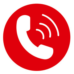 phone call icon. Telephone call signs. Contact us symbols. Answer and decline symbol modern