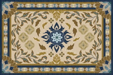 Ornament Persian carpet vintage decoration 