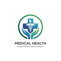 Obraz premium cross icon illustration medical health logo symbol