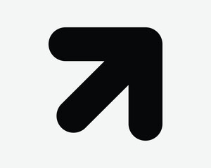 Top Right Arrowhead Icon Corner Position Location Navigation Side Point Pointer Up East Upward Above On Enter Entrance Turn Path Pathway Road Traffic Sign Symbol