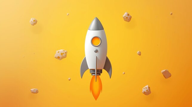 rocket in space