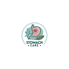 Fototapeta premium stomach care logo design vector 
