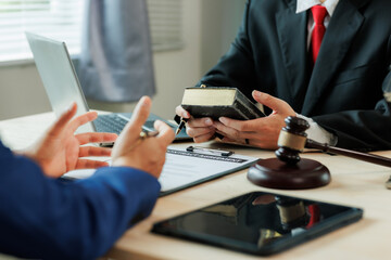 The attorney advises the client about fair legal options.