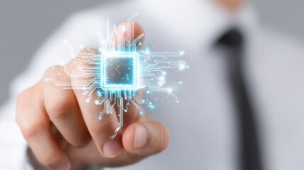 Edge computing for aging trend icon concept with local processing and innovative technology symbolism depicted