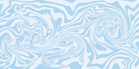 Abstract background seamless pattern with colorful waves. Trendy vector illustration in retro psychedelic style