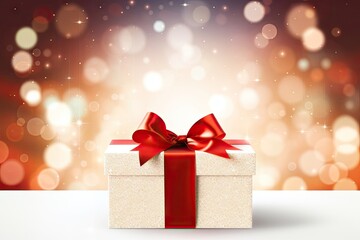 Festive message gift illuminated celebration.