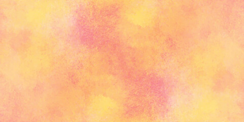Warm watercolor abstract texture with soft gradient blend of pink, orange, and yellow for creative design use.