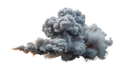 Realistic Explosion Smoke Cloud with Fire Effect,Dense Cloud of Dark Smoke Isolated on Transparent Background,Black smoke cloud forming on transparent,Black smoke cloud effect
,Dark black smoke cloud,