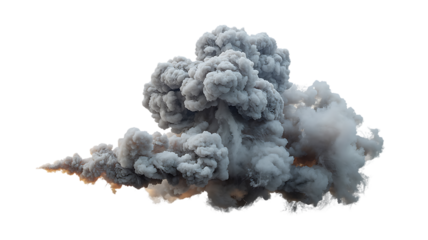 Realistic Explosion Smoke Cloud with Fire Effect,Dense Cloud of Dark Smoke Isolated on Transparent Background,Black smoke cloud forming on transparent,Black smoke cloud effect
,Dark black smoke cloud,