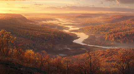 黄金の季節が描く静寂の谷
