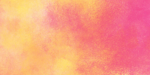 Warm watercolor abstract texture with soft gradient blend of pink, orange, and yellow for creative design use.