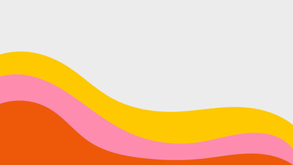 Modern Smooth Colorful Wavy Shape Abstract Background Graphic Illustration