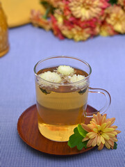 Chrysanthemum flower infusion is a traditional medicine drink