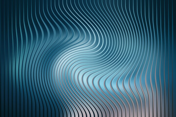 Abstract blue background with wavy lines and blurred light effect design