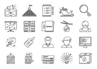 Moriarty Thin Line Vectors