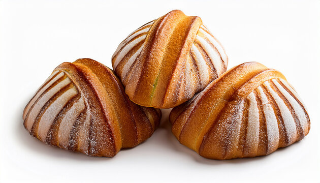 Mexican Conchas Sweet Bread Isolated