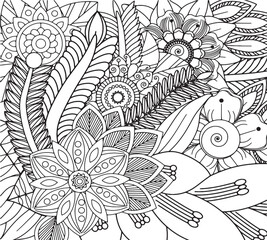 Floral Fantasy Coloring Pages