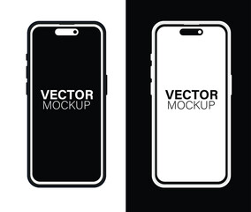 Mobile phone templates Designs Similar to Iphone mockup illustration