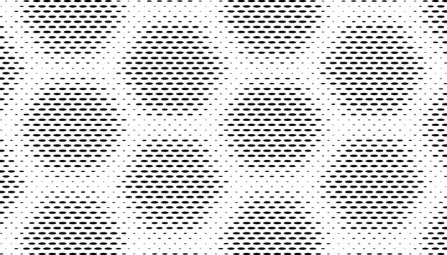 Black and white abstract halftone pattern with smooth transition with hexagon shape for modern background. Vector Format Illustration 