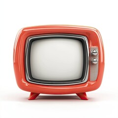 Retro orange television